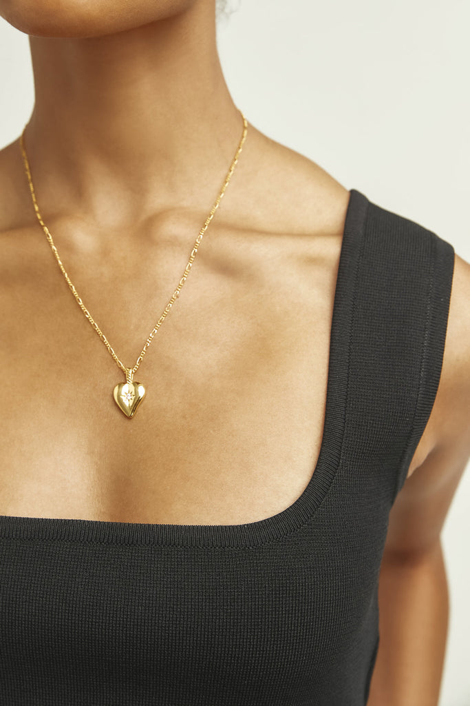 Amore Pendant Necklace | Gold - Clear