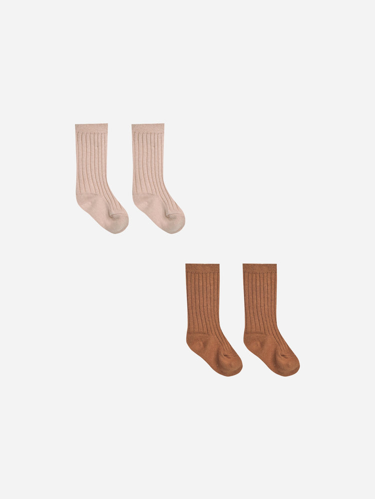 Socks Set / Blush, Clay
