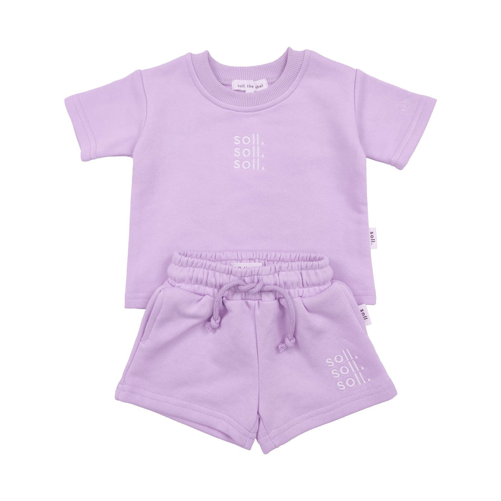 French Terry Set | Lilac