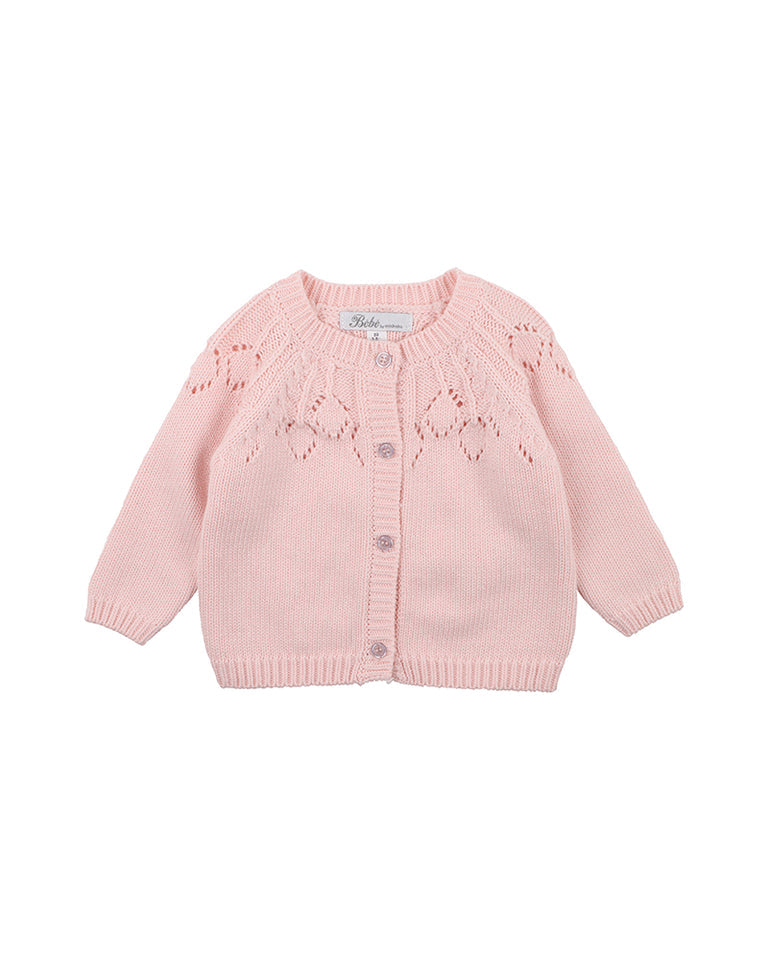 Baby Pink Needle Out Cardigan