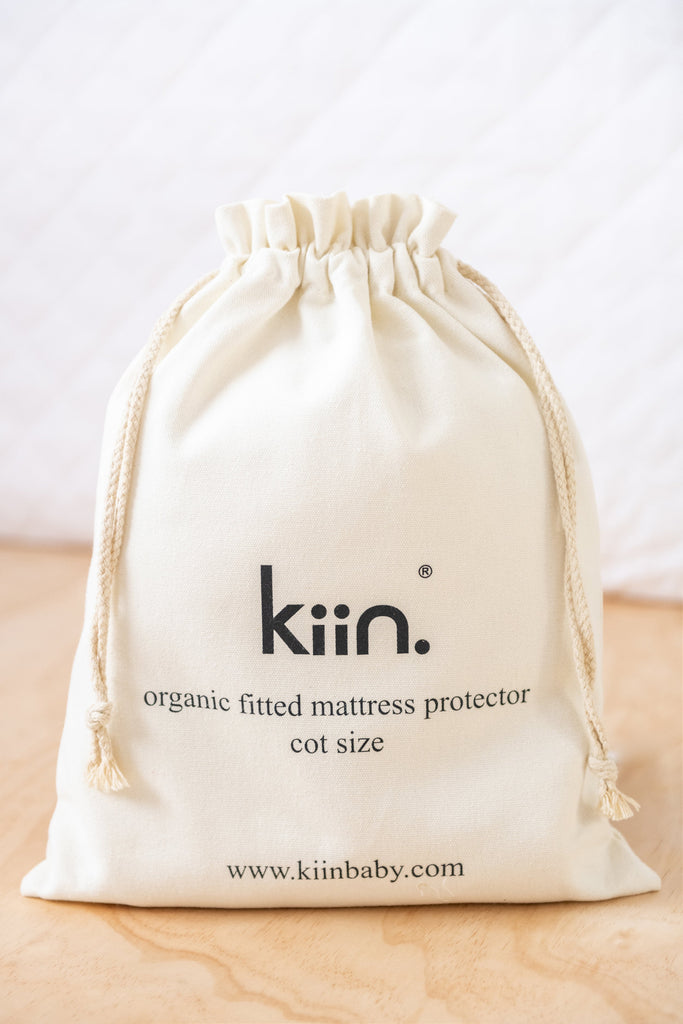 Organic Fitted Mattress Protector | Cot Size
