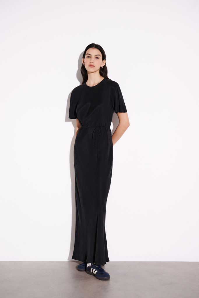 Diaz Cupro Maxi Dress | Black