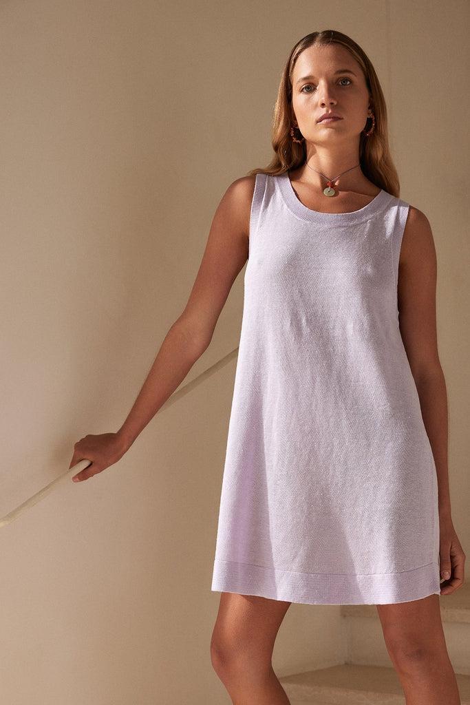 BRIE SHIFT DRESS | LILAC