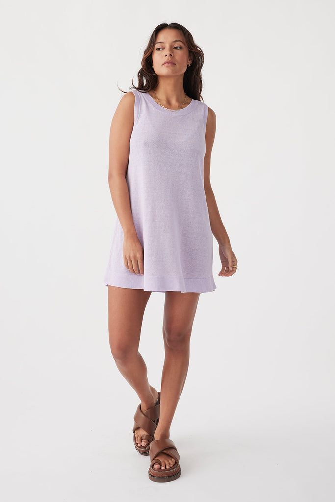 BRIE SHIFT DRESS | LILAC