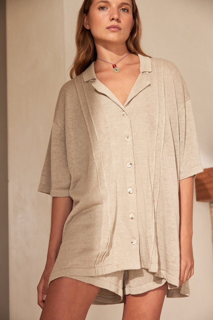 DARCY SHIRT // TAUPE