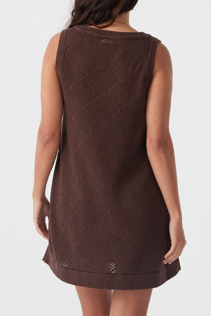 Ezra Mini Dress | Chocolate