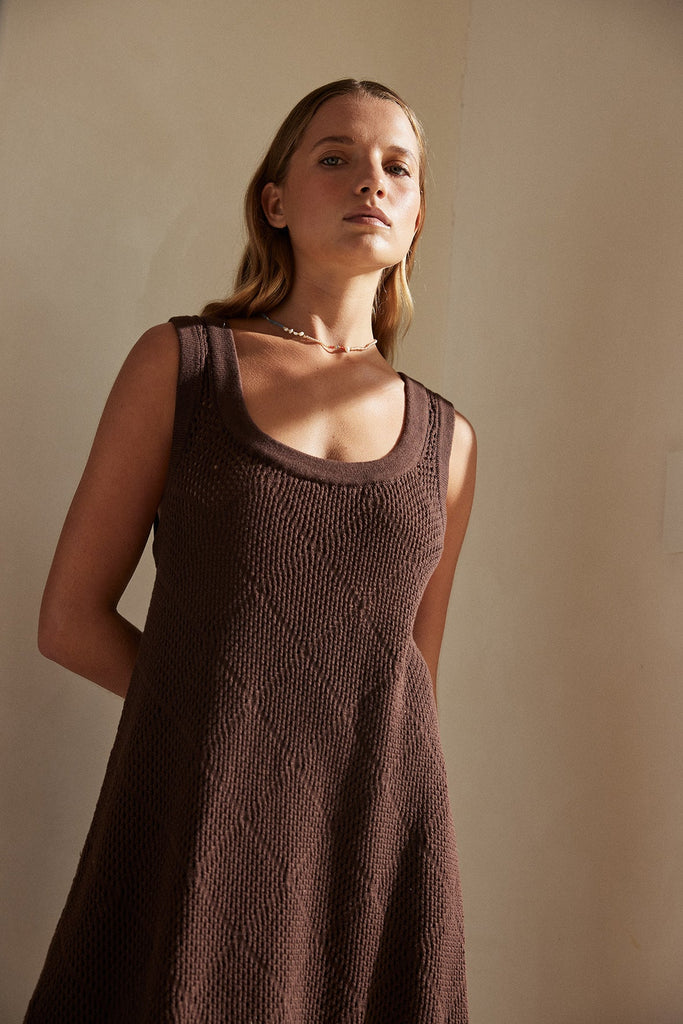 Ezra Mini Dress | Chocolate