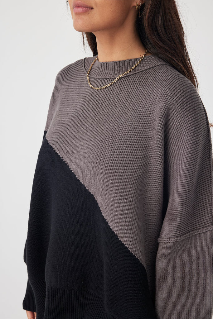 Neo Sweater | Black & Grey