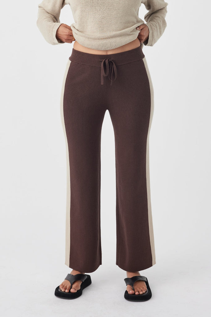 Neo Pant | Chocolate & Taupe