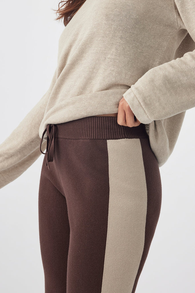 Neo Pant | Chocolate & Taupe