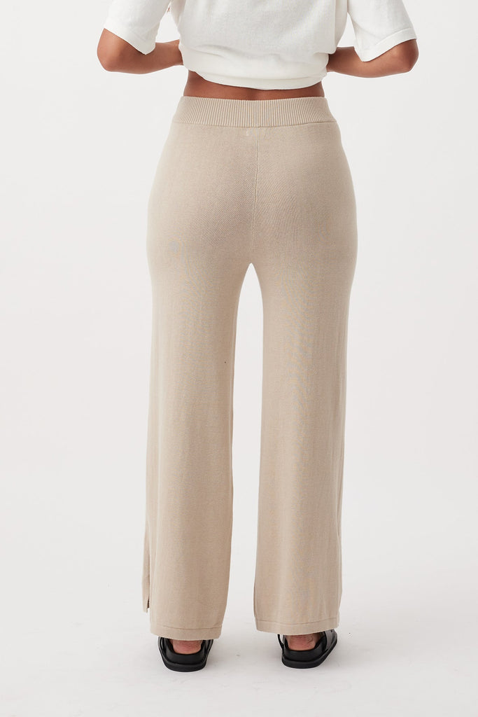 Ada Pant | Organic Cotton Linen Taupe