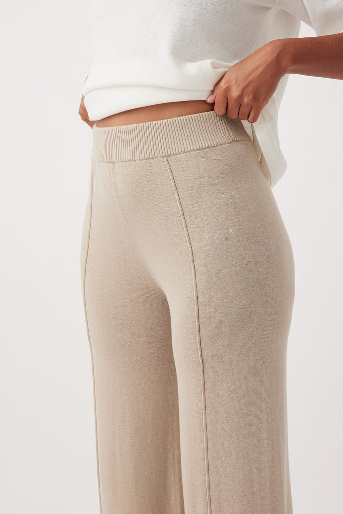 Ada Pant | Organic Cotton Linen Taupe