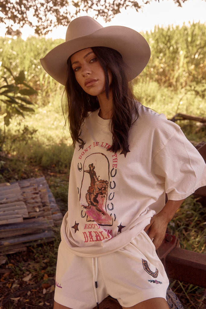 SABBI THE VERY OVERSIZED DARLIN TEE | MARSHMELLOW