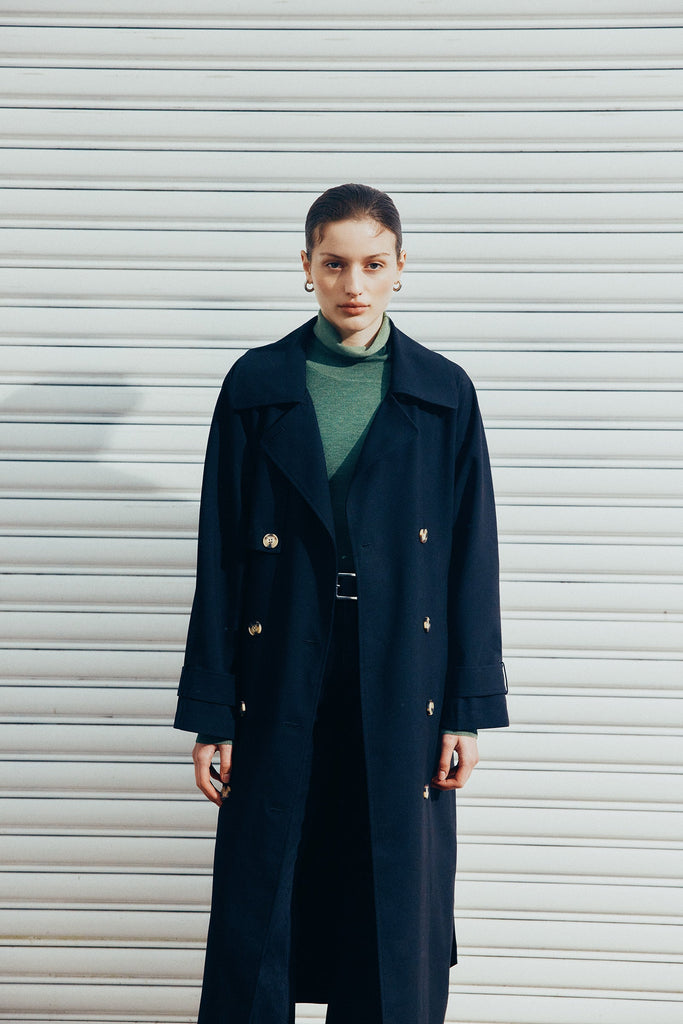 Aspen Trench Coat | Black