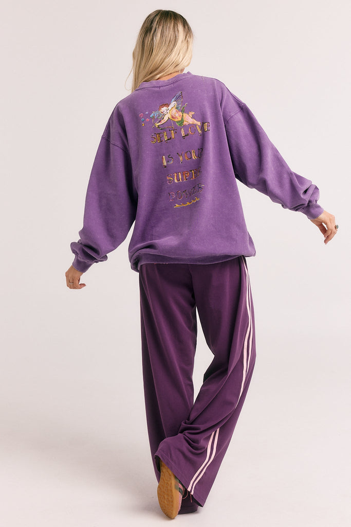 THE CUPIDS UNISEX JUMPER | PURPLE