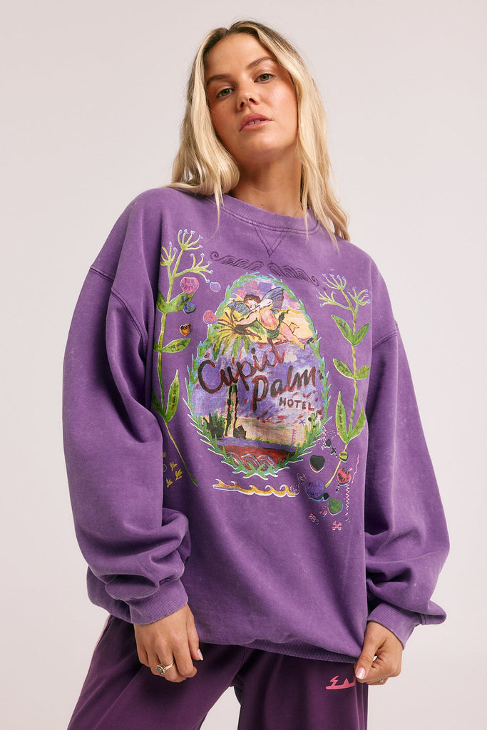 THE CUPIDS UNISEX JUMPER | PURPLE