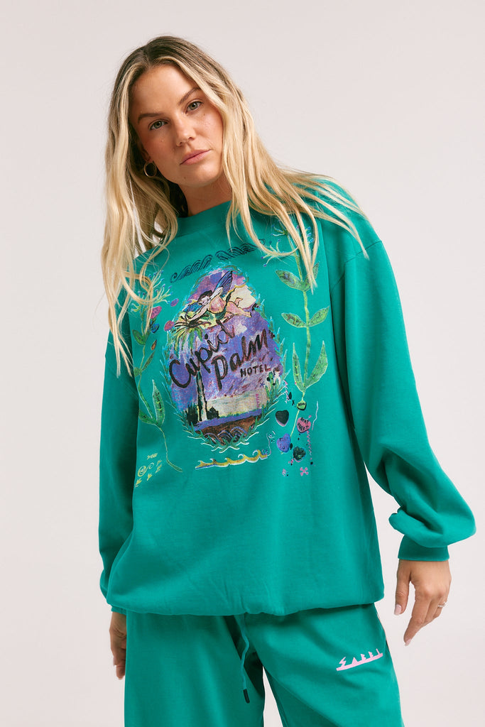 THE CUPIDS UNISEX JUMPER | TEAL