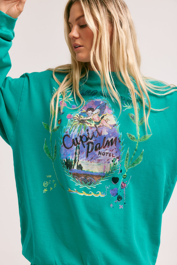 THE CUPIDS UNISEX JUMPER | TEAL