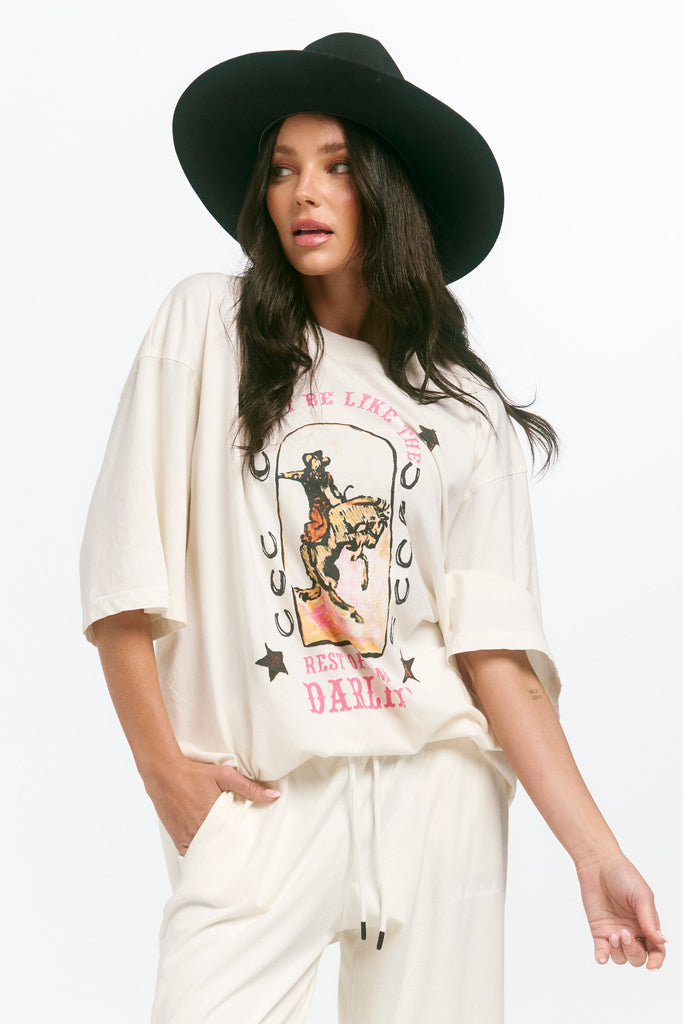 SABBI THE VERY OVERSIZED DARLIN TEE | MARSHMELLOW