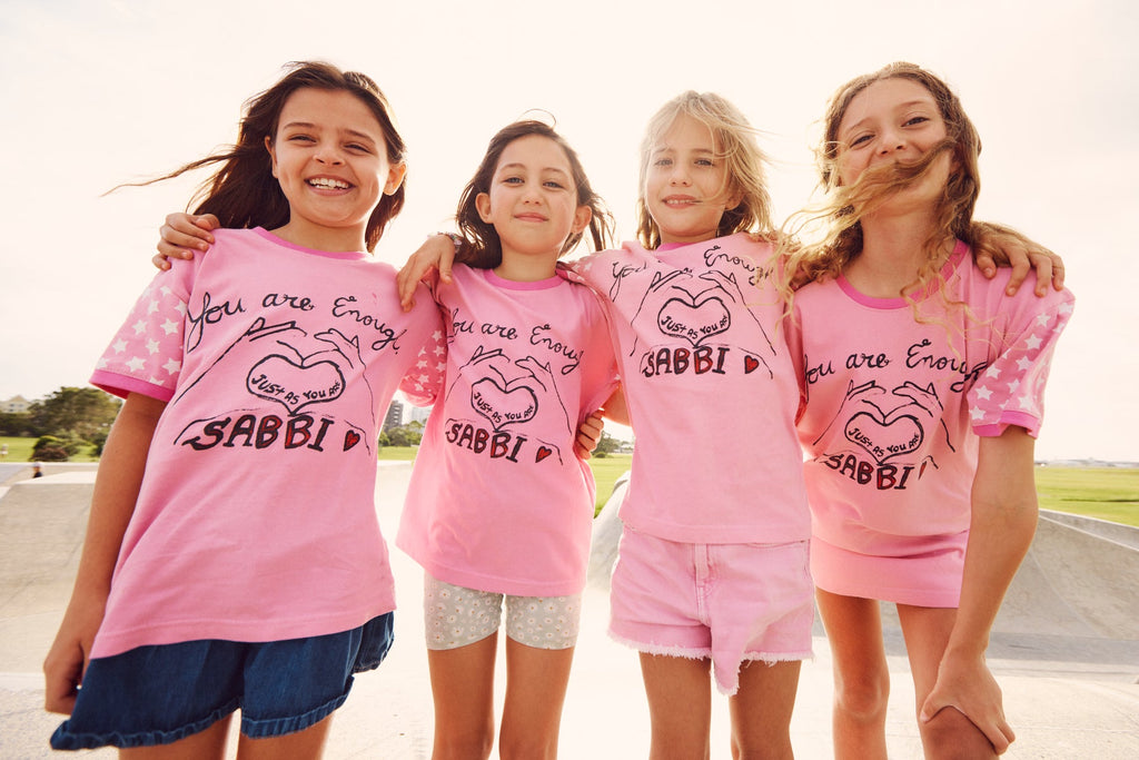 YOU ARE ENOUGH TEE | PINK - SABBI KIDS