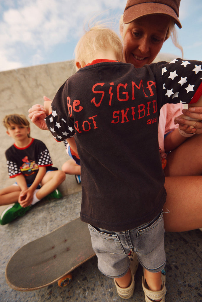 THE BE SIGMA KIDS TEE | BLACK - SABBI KIDS