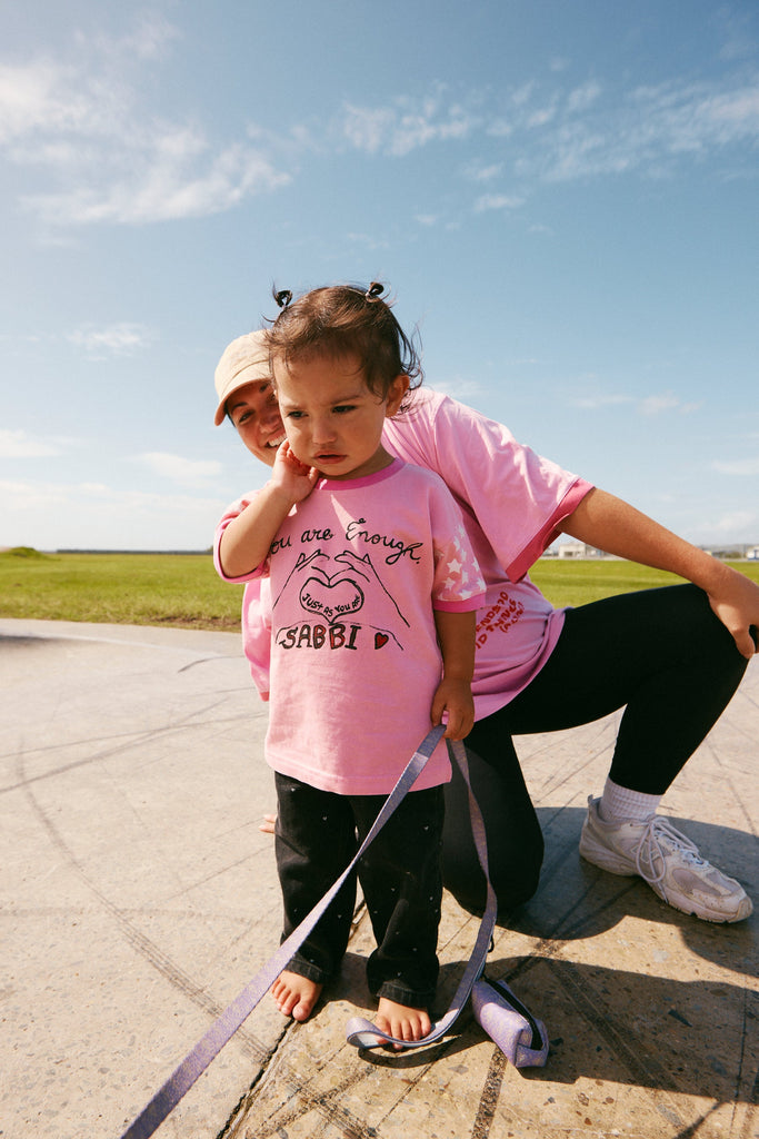 YOU ARE ENOUGH TEE | PINK - SABBI KIDS