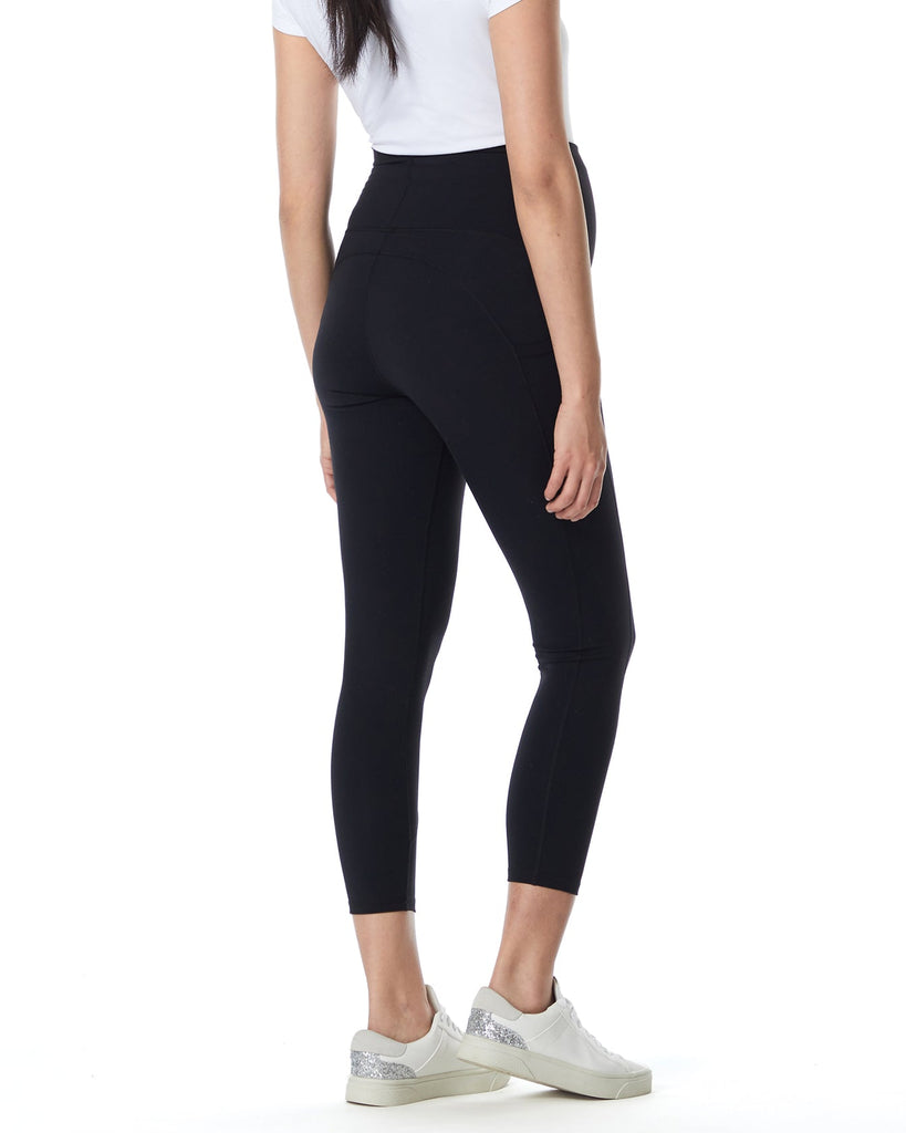 Active Overbelly Side Pocket 7/8 Leggings | Black