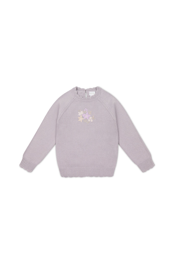 Audrey Knitted Jumper | Starling Goldie Bouquet