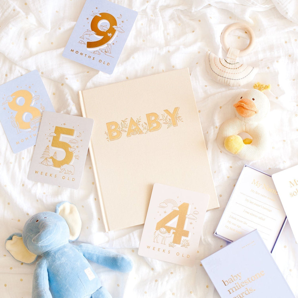 Baby Milestone Cards | Powder Blue