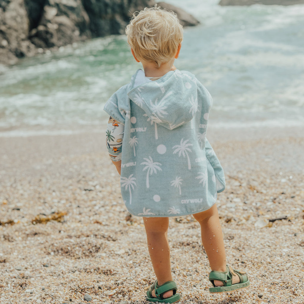 BABY HOODED TOWEL | Pacific Blue