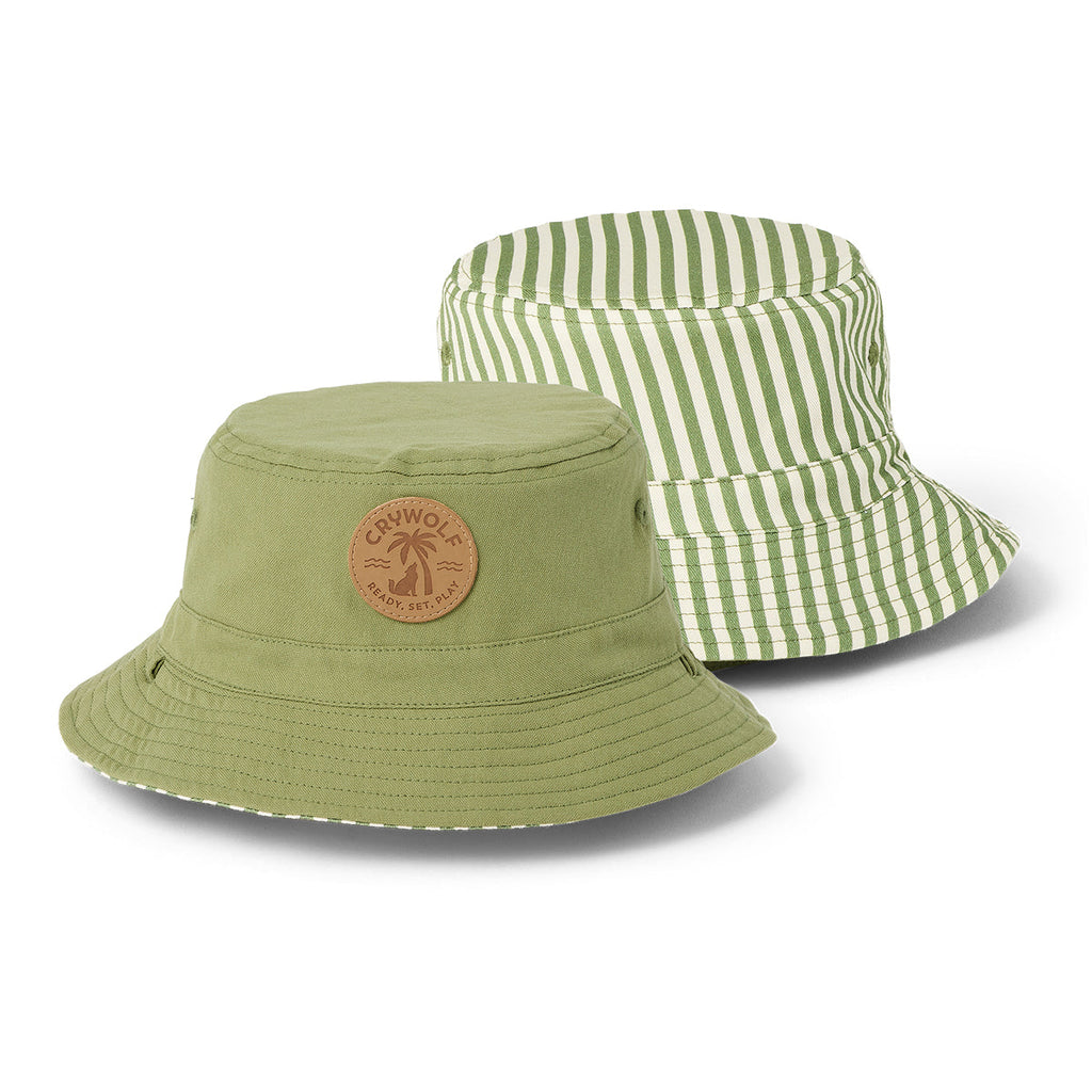 REVERSIBLE BUCKET HAT | Coastal Stripe