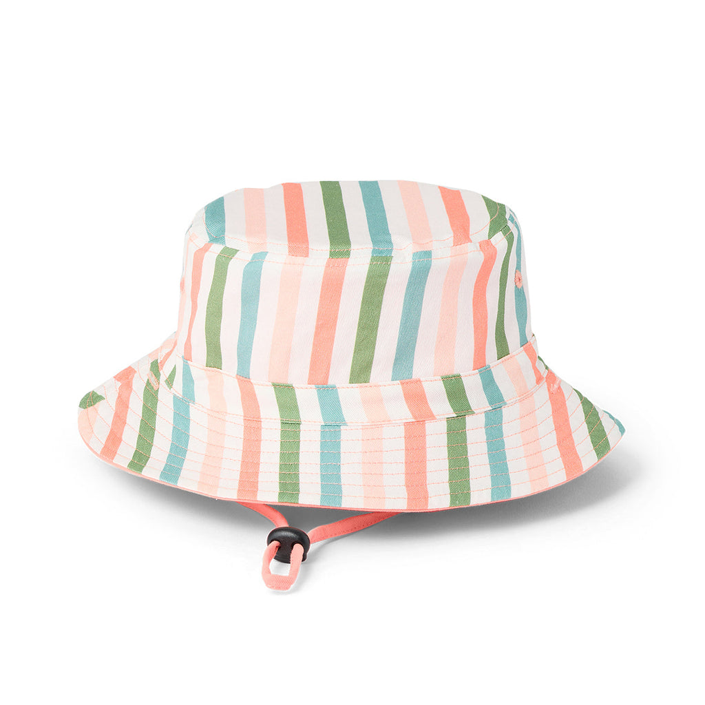 REVERSIBLE BUCKET HAT | Summer Stripe