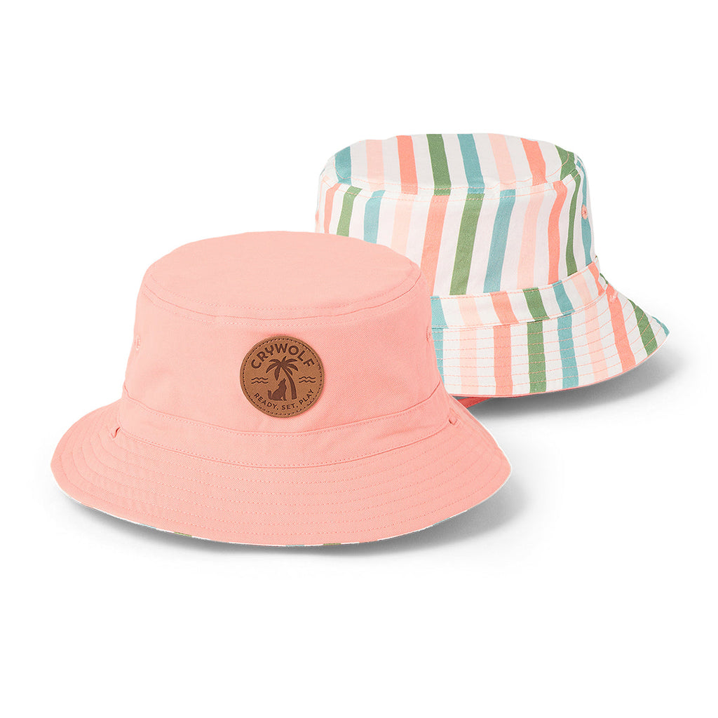 REVERSIBLE BUCKET HAT | Summer Stripe