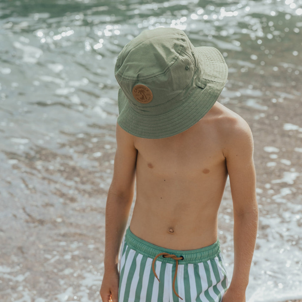 REVERSIBLE BUCKET HAT | Coastal Stripe