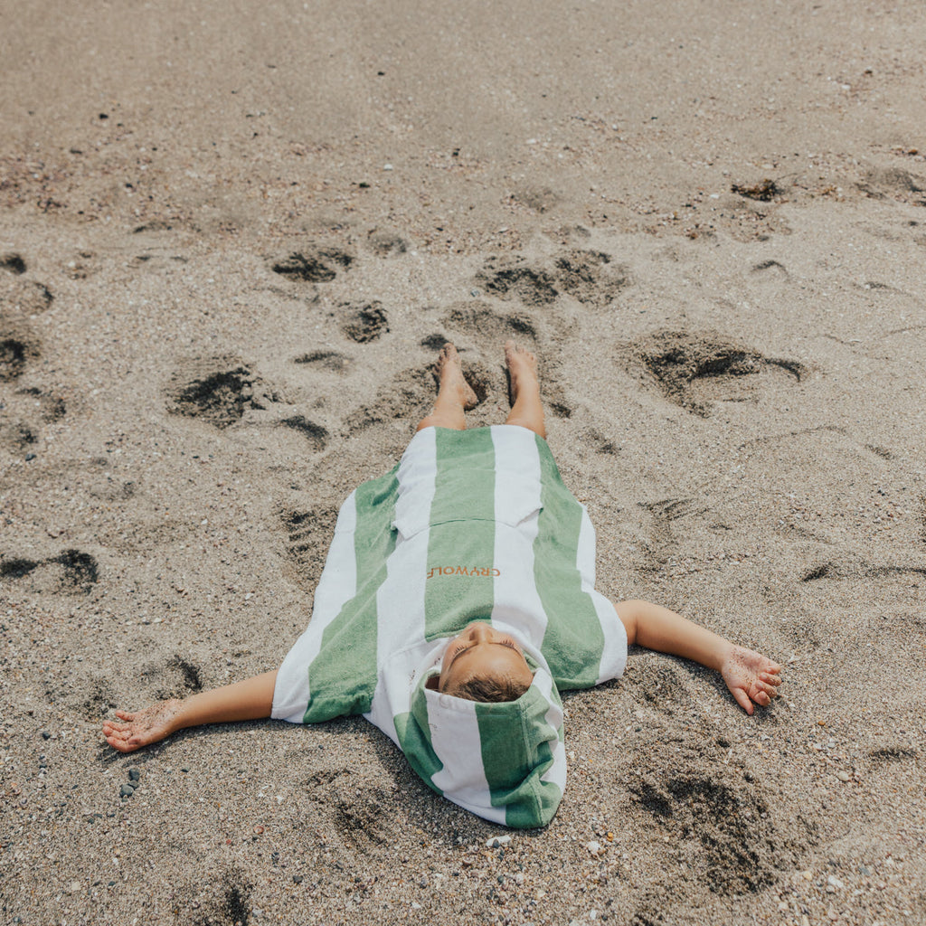 HOODED TOWEL | Coastal Stripe