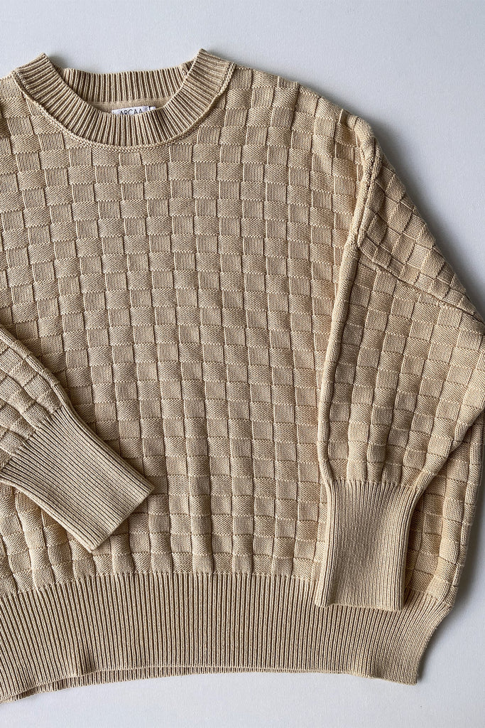 SIERRA ORGANIC KNIT SWEATER / OAT