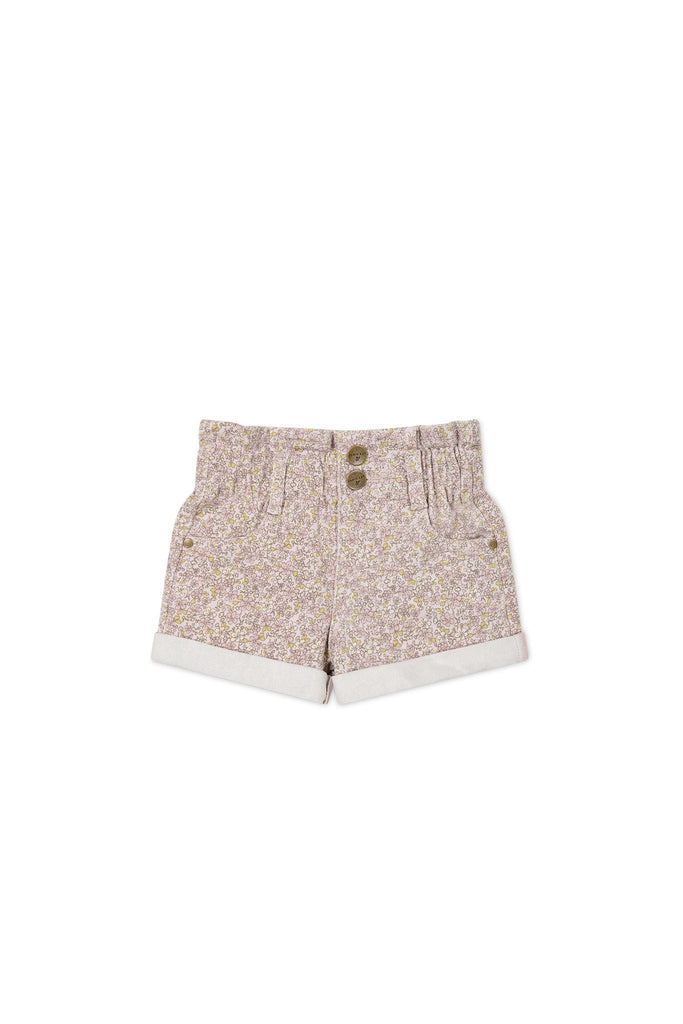 Grace Cotton Twill Short | Chloe Lilac