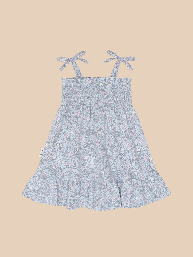 BLUEBELL FLORAL SHIRRED DRESS