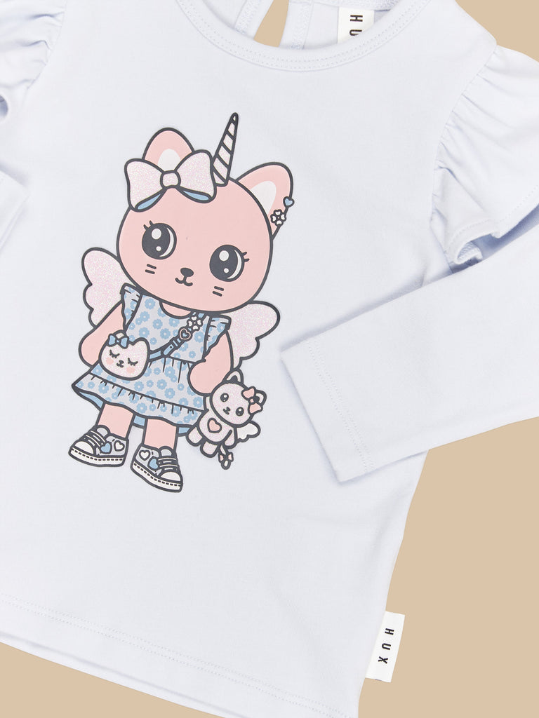 GLITTER CATICORN FRILL TOP