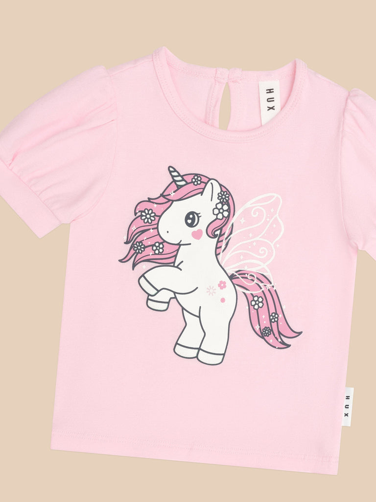 FLUTTER UNICORN PUFF SLEEVE T-SHIRT