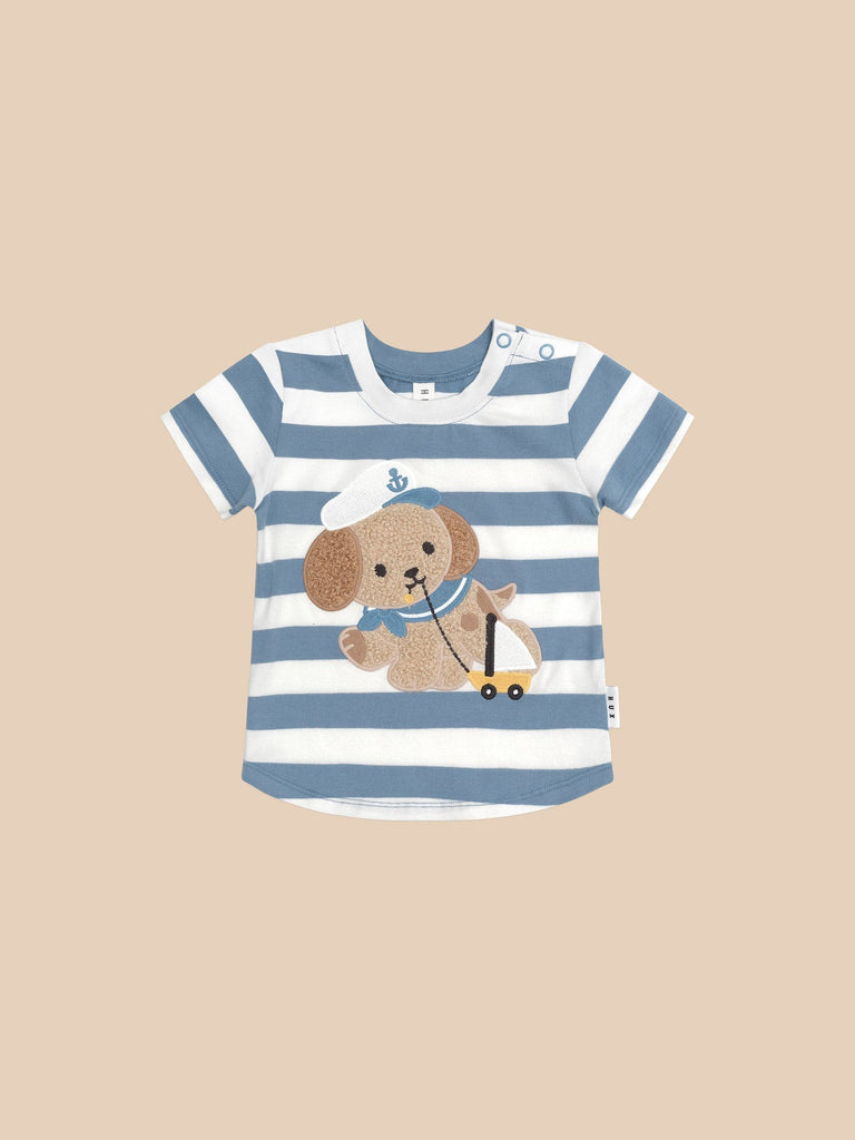 SAILOR PUP STRIPE T-SHIRT