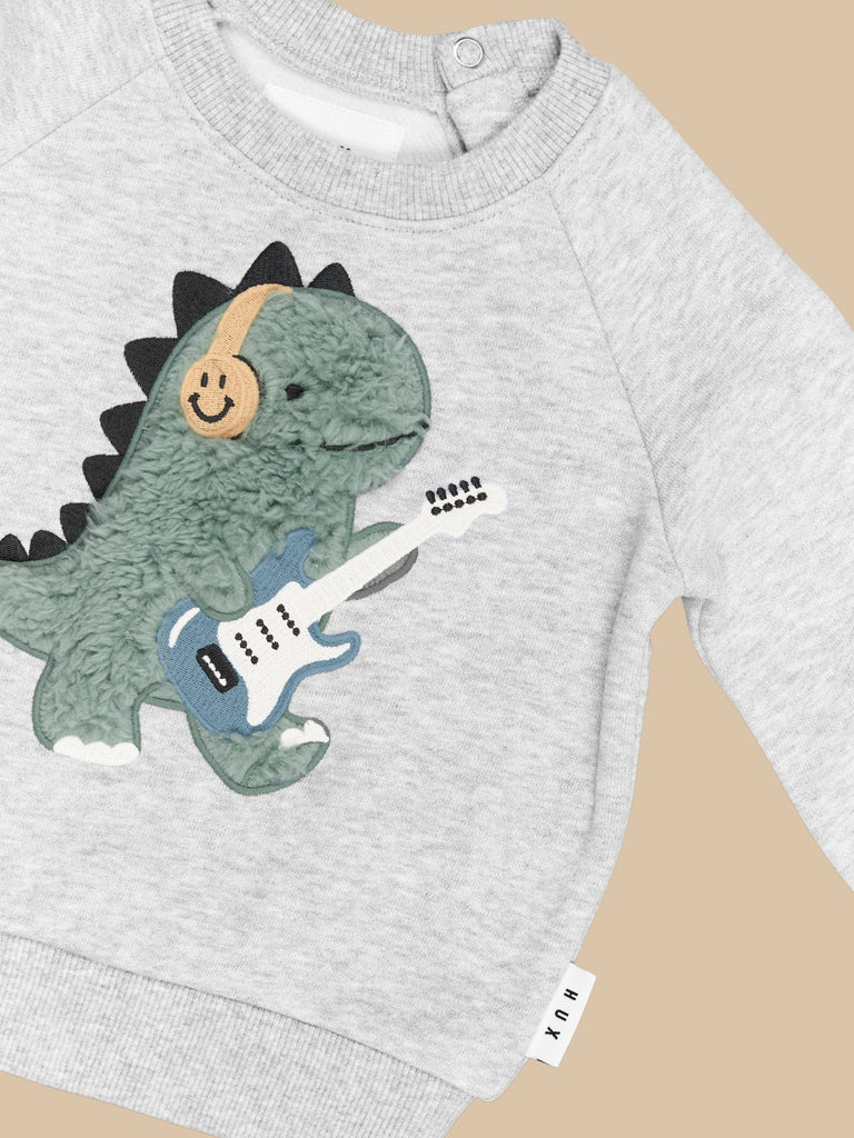 FURRY DINO SWEATSHIRT