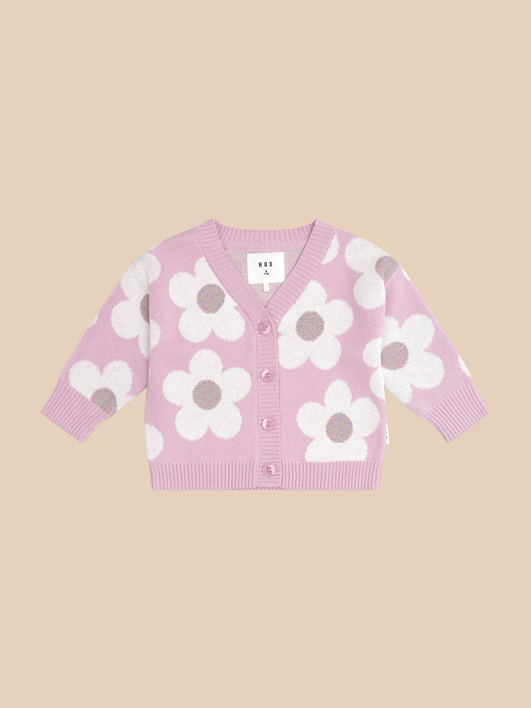 DAISY BOXY CARDI | LILAC