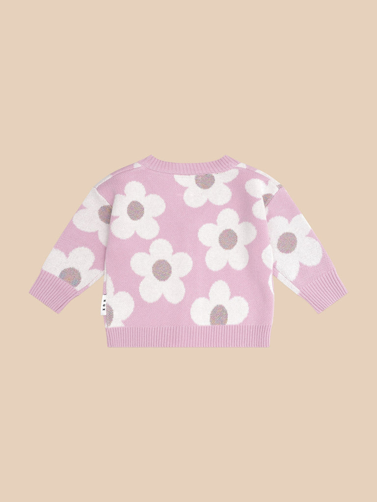 DAISY BOXY CARDI | LILAC