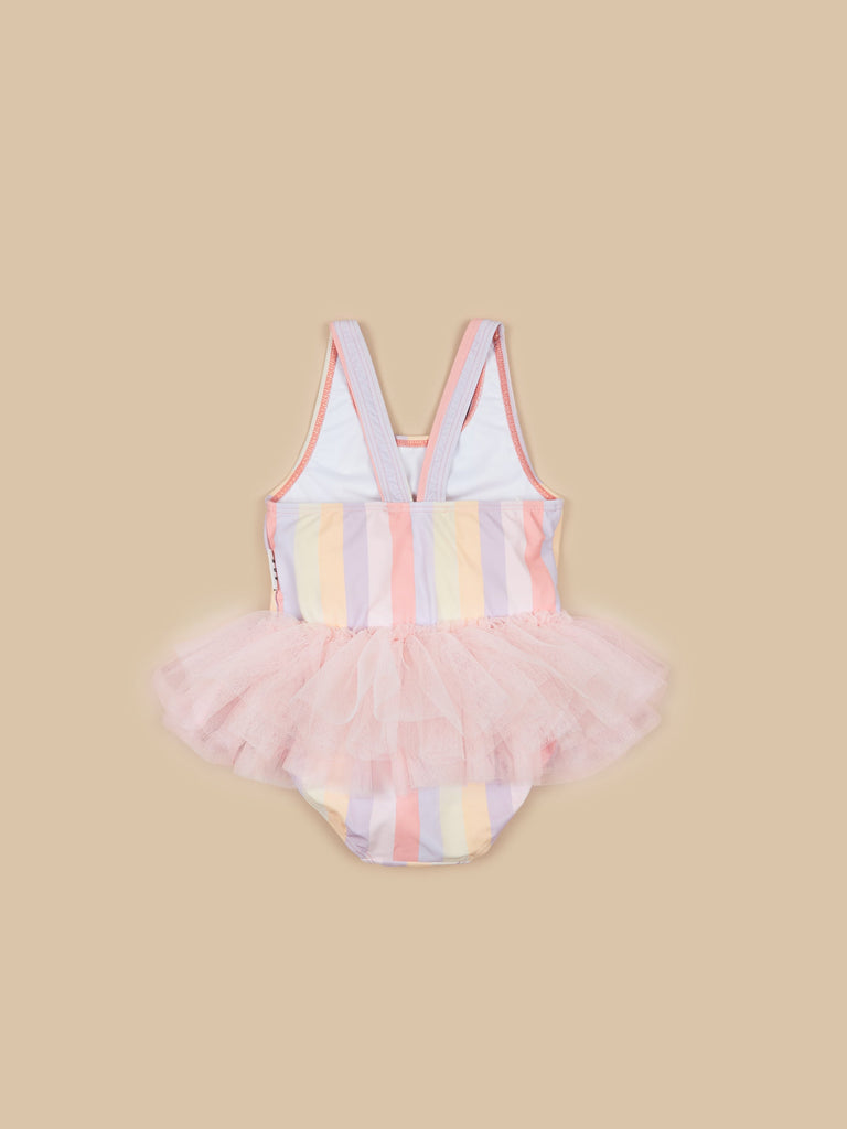 SUNSET STRIPE BALLET SWIMSUIT