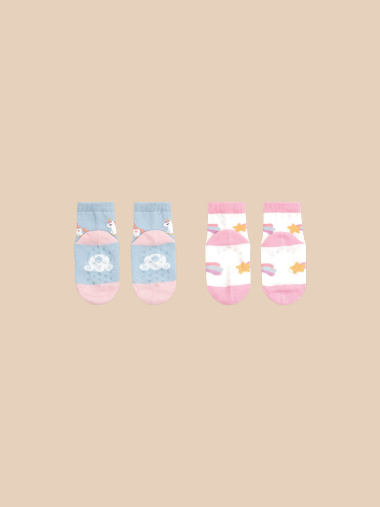 RAINBOW UNICORN 2PK SOCKS