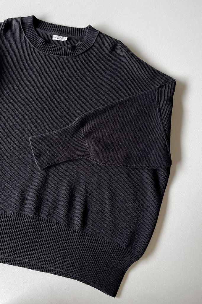 Harper Organic Knit Sweater | Black