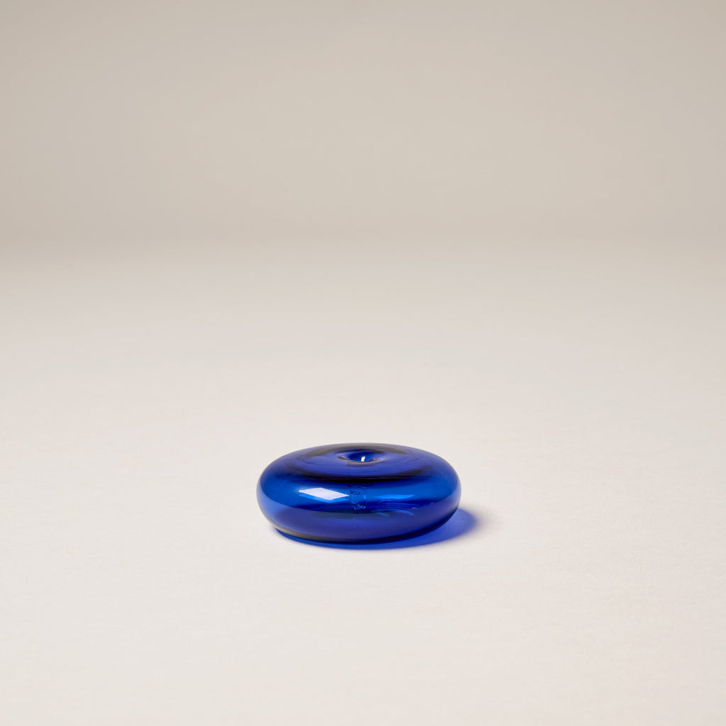 Glass Vessel Incense Holder | Cobalt