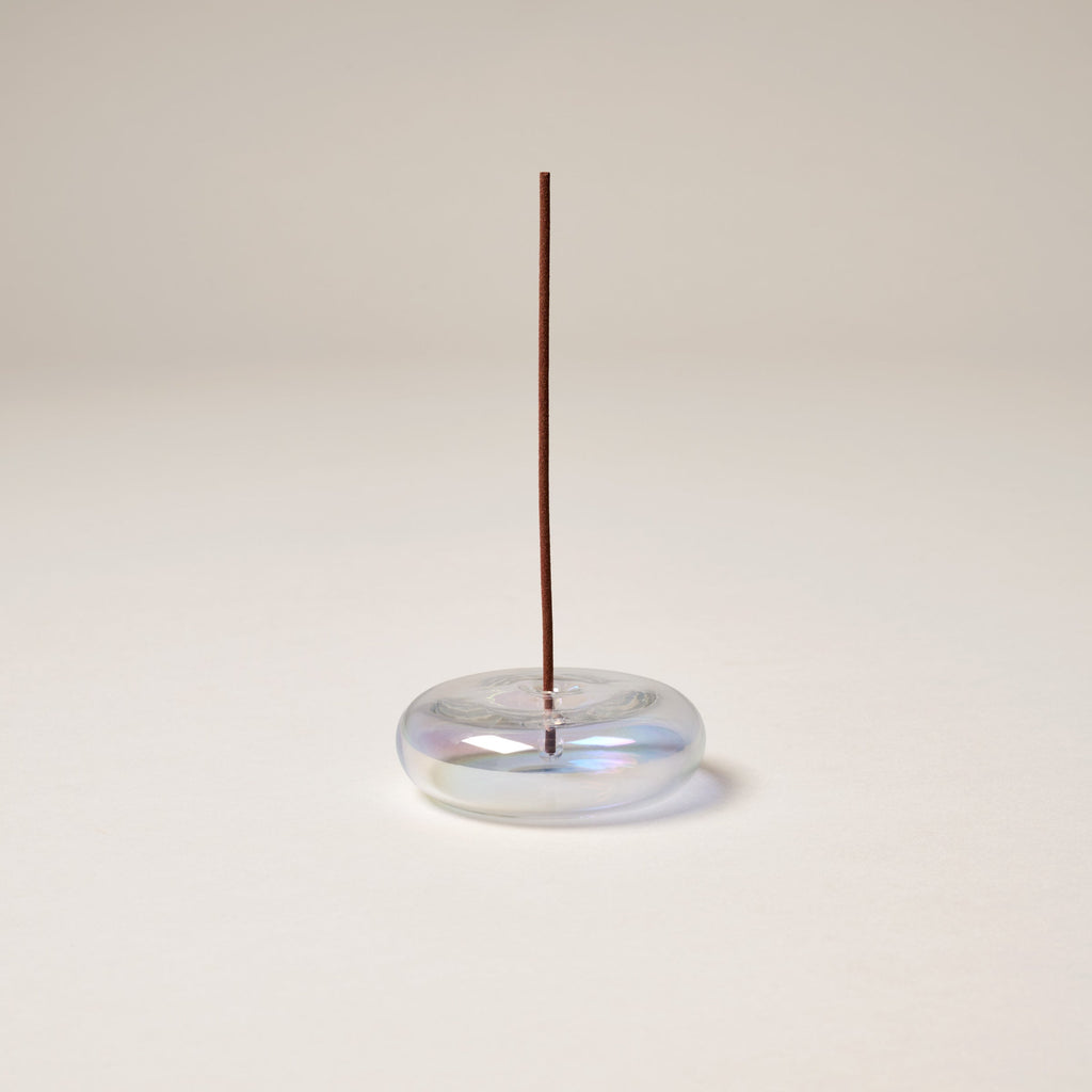 Glass Vessel Incense Holder | Iridescent