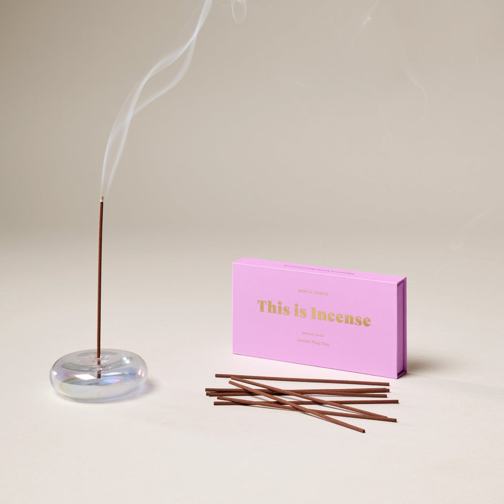 Glass Vessel Incense Holder | Iridescent